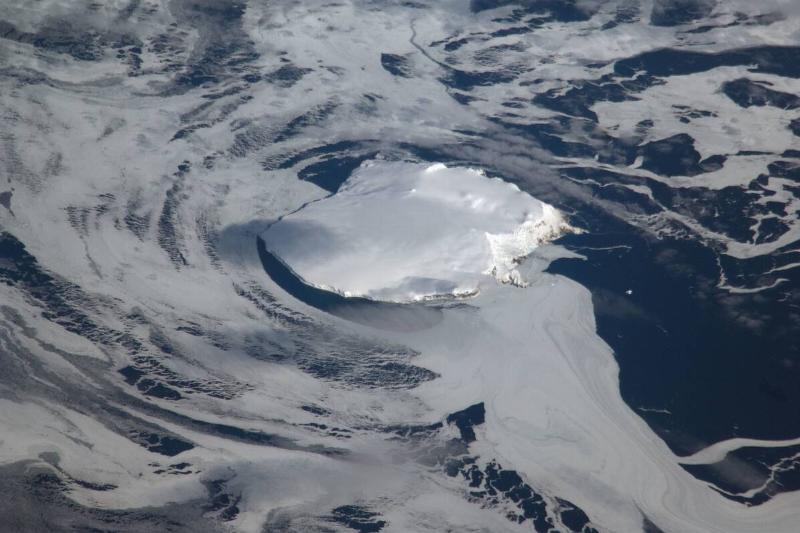 Bouvet Island as seen from space. 