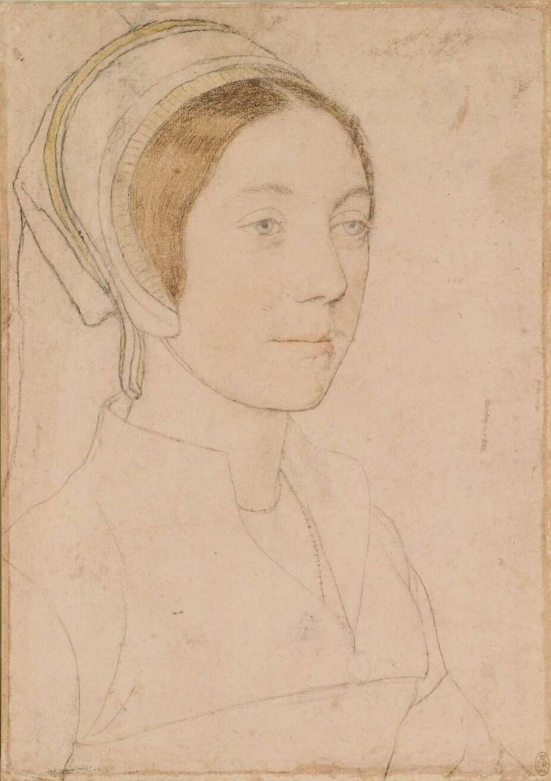 Hans_Holbein_the_Younger_ Unknown_woman_formerly_known_as_Catherine_Howard_RL_12218