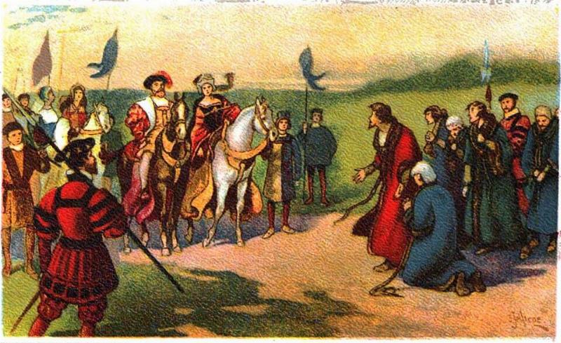 Henry_viii_and_catherine_howard_approaching_york_john_jellicoe_york_pageant_1909