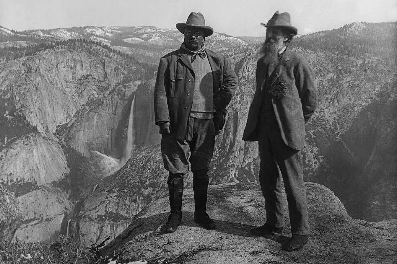 John Muir and Roosevelt. 