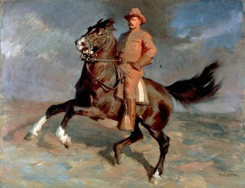 Theodore Roosevelt, painted by Tadé Styka.