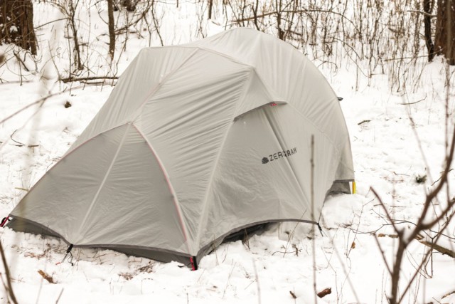 Tightly staking your tent and rain fly down will keep you warm and dry while you wait
