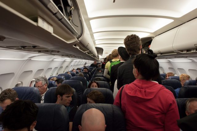 Example of a packed plane - CC0 Public Domain