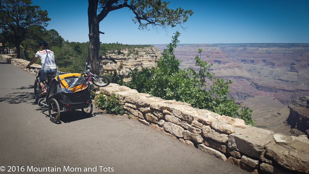 Sometimes family biking involves a lot of parent hauling.