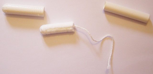 The elements of a tampon with applicator.