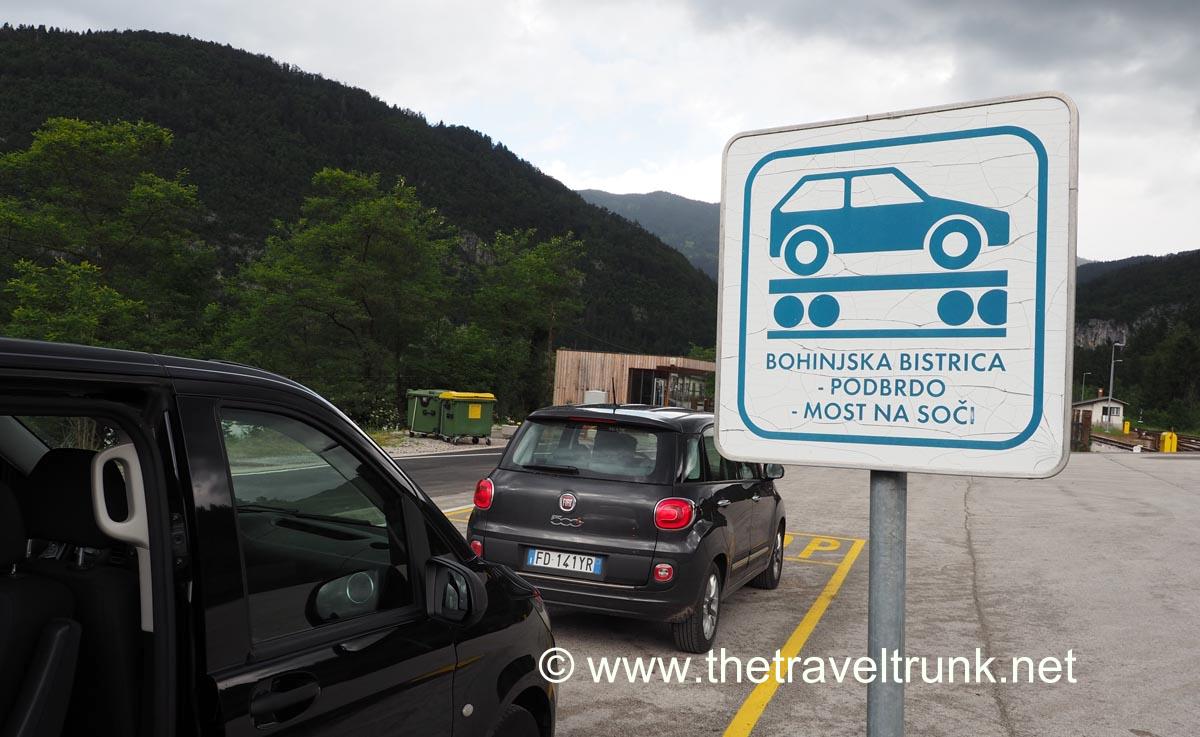 Arriving at Bohinjska Bistrica for the journey to Most na Soči Slovenia.