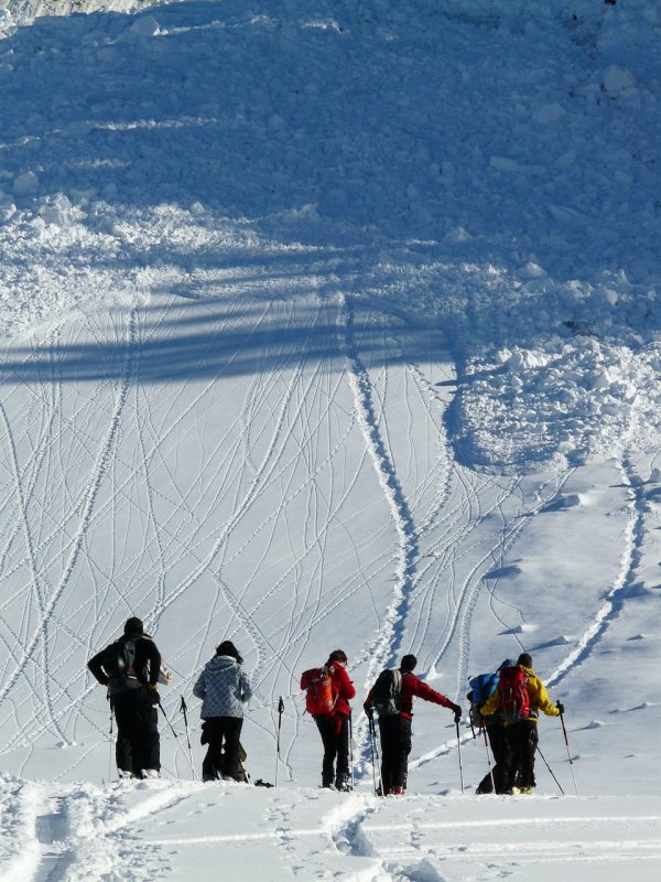 Make sure your whole group knows what to do if an avalanche happens