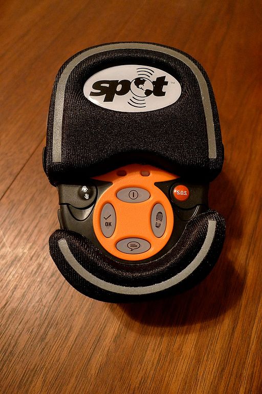 A SPOT Satellite GPS Messenger in a flotation case – Author: – CC BY 2.0