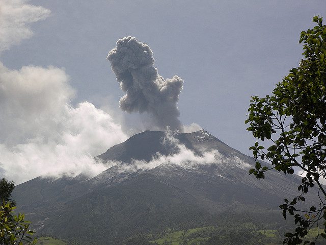Tungurahua Volcano in 2008. Photo credit
