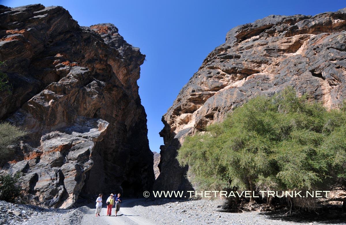 The superb landscape in the wadi’s of Oman.
