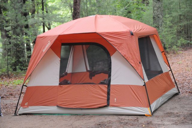 Cabin-style tent. Photo credit