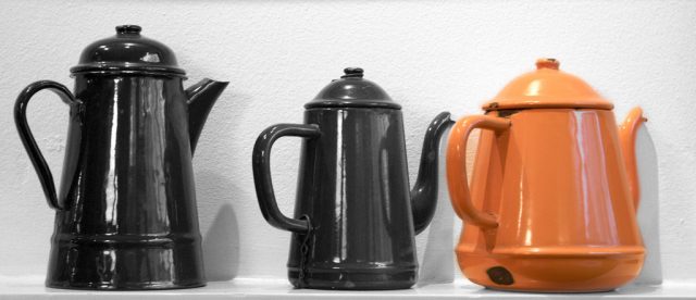 Coffee pots. Photo credit