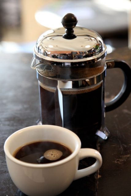 French press. Photo credit