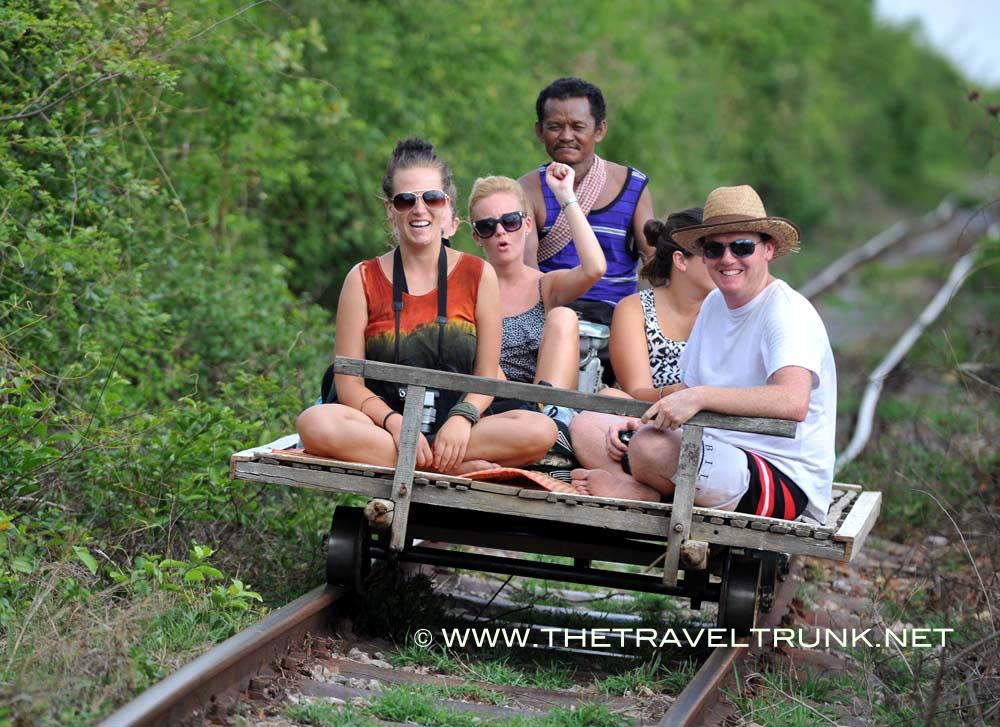 I rate this as a really fun to do The Bamboo Railway in Battambang.