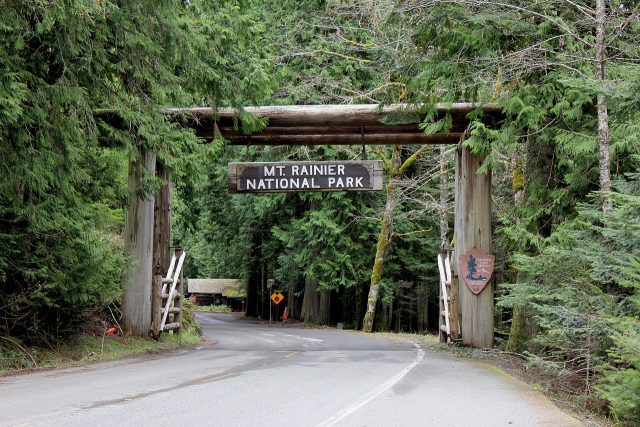Entry to Mt. Rainier National Park