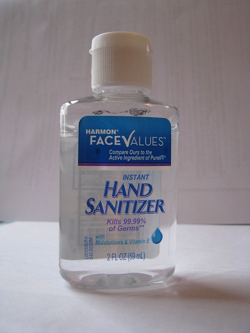 Hand sanitizer Photo Credit