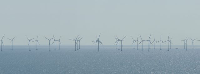 Today there are a growing number of offshore windfarms like this one but we still have only a handful of commercial tidal energy plants across the globe