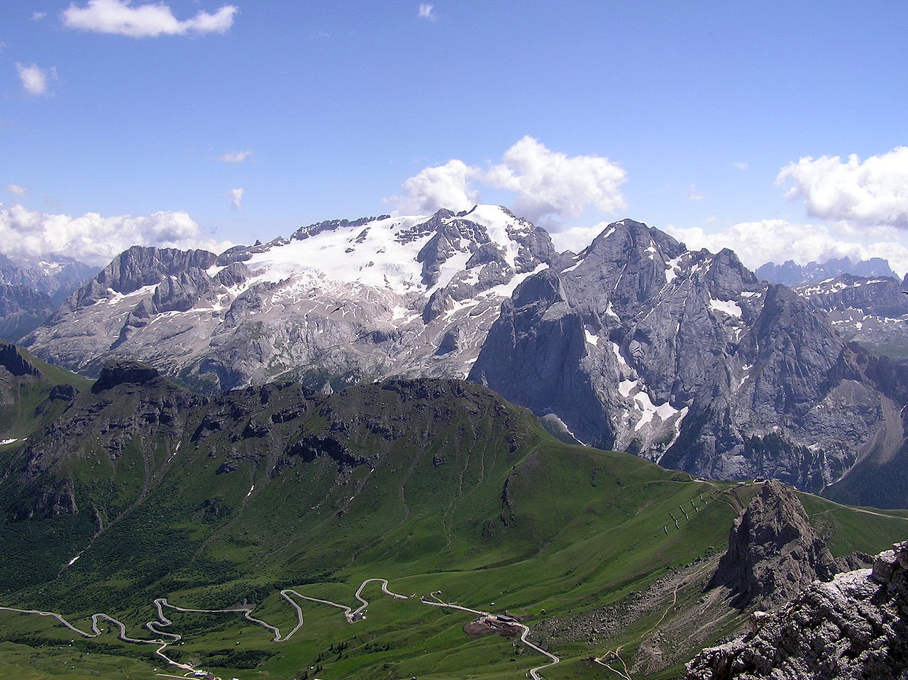 Marmolata – the highest mountain of the Dolomites / Photo credit