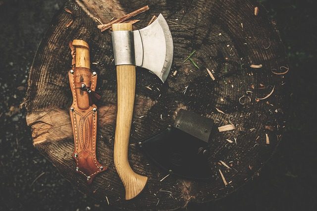blades in the bush axe knife