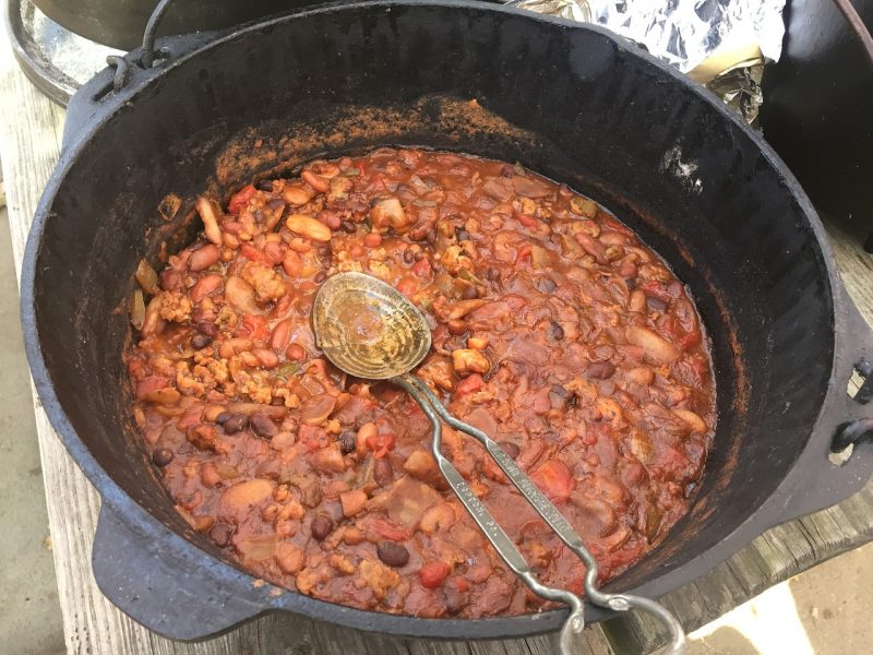 Dutch Oven food – so worth it at the end of a days hike