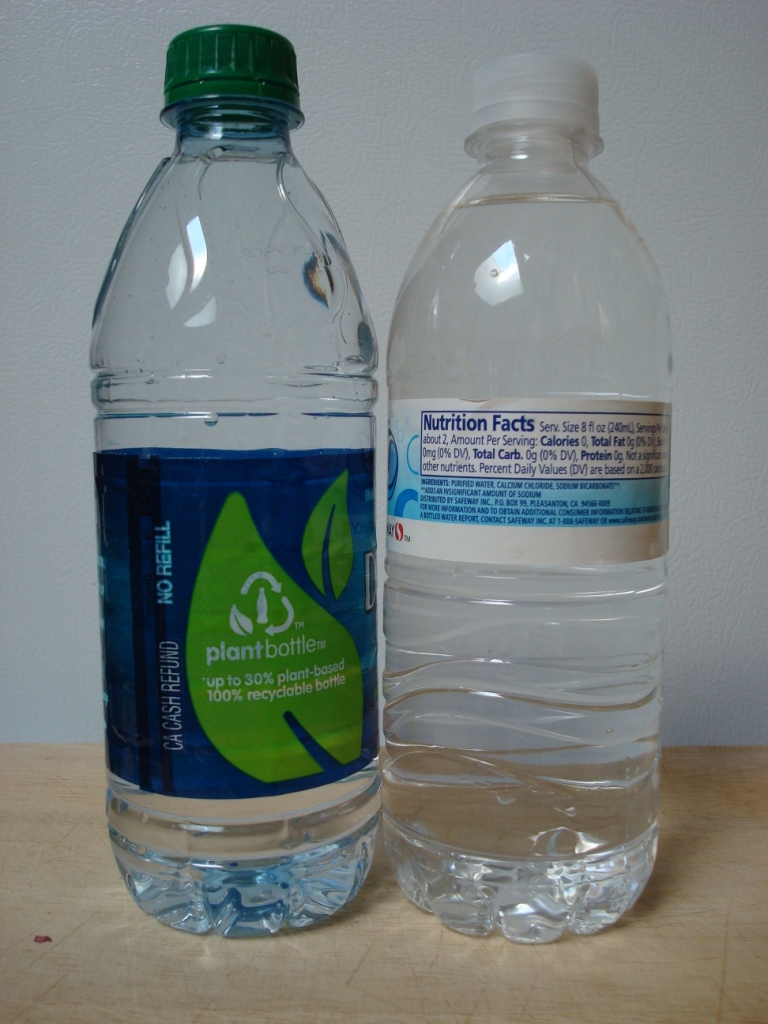 Disposable water bottles 