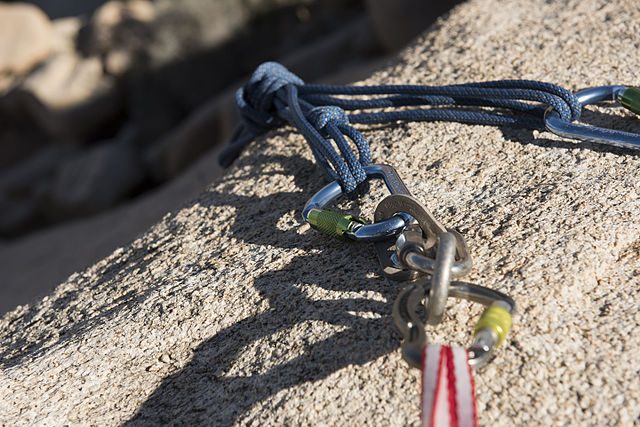 Rock climbing gear- anchor and personal protection