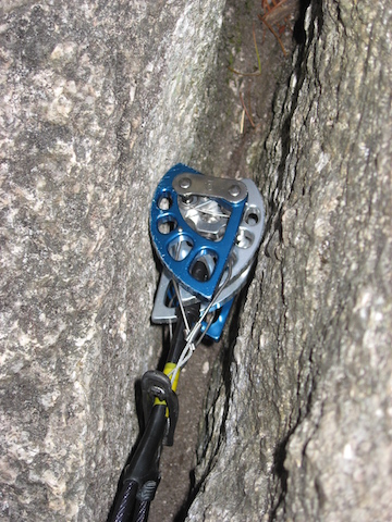 trad climbing gear cam