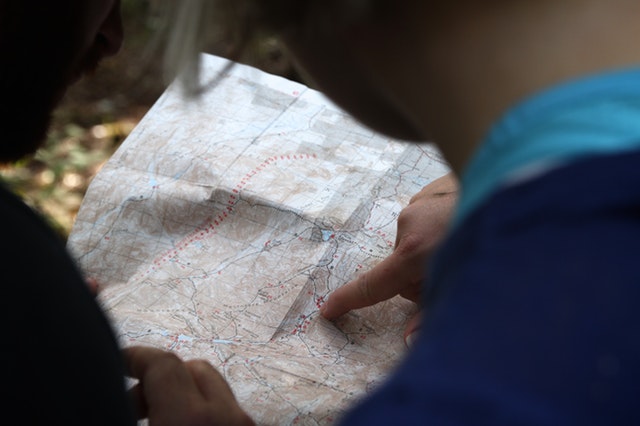 Reading a map is a good skill to have