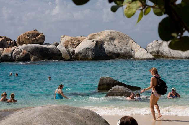 View of the boulders at The Baths in Virgin Gorda, BVI – Author: Calyponte – CC BY 3.0