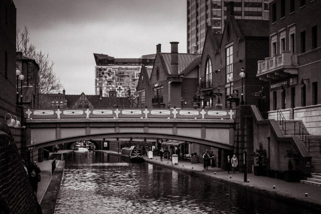 Canal in Birmingham, England
