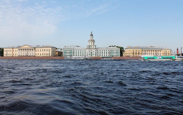 Waterfront in St. Petersburg, Russia