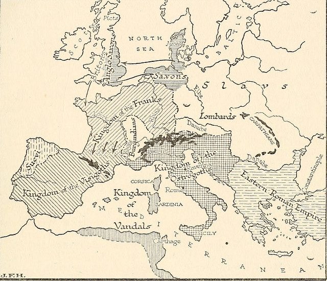 Spread of the plague of Justinian