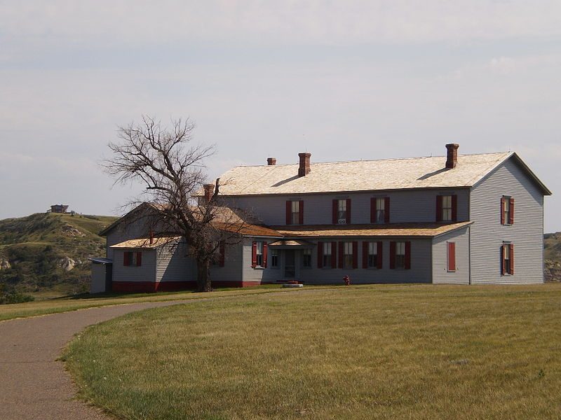 The historic Chateau de Mores in Medora, North Dakota, a house listed on the National Register of Historic Places