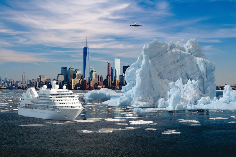 Possible outcome from melting icebergs.