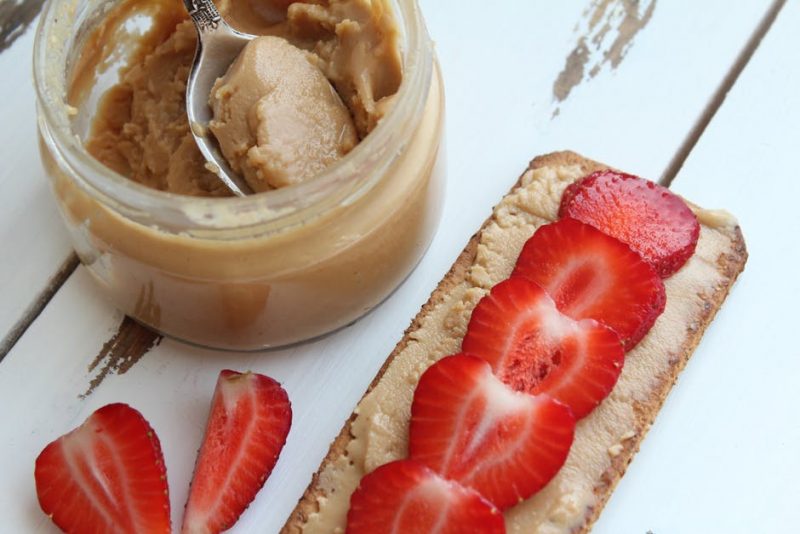 Peanut butter and strawberry