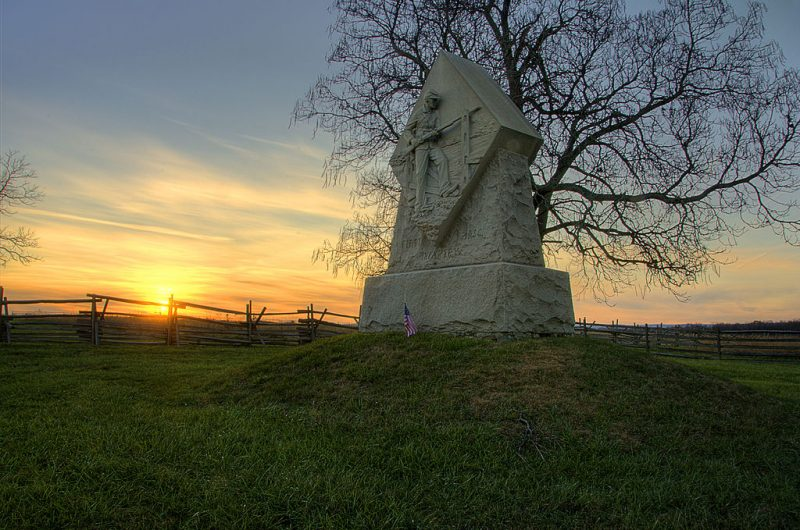1st Massachusetts Monument at Sunset - Author: Steven C. Berger- CC BY-SA 3.0
