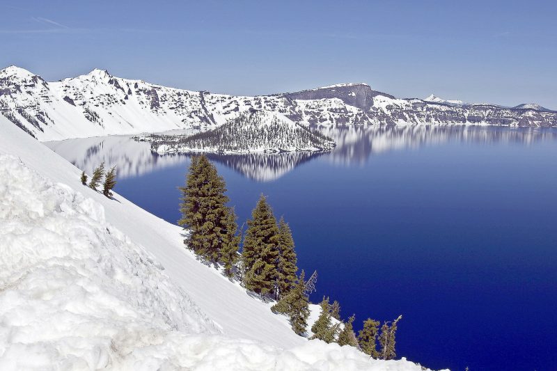 Crater Lake in winter has a natural beauty like few places in the world.