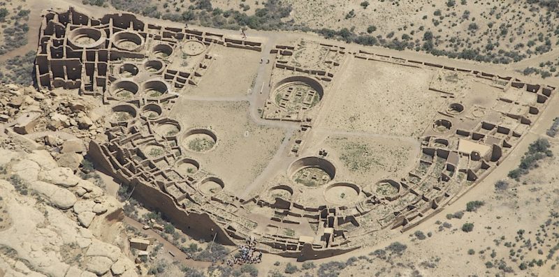 Aerial view of Pueblo Bonito – Author: John Wiley – CC-BY 3.0