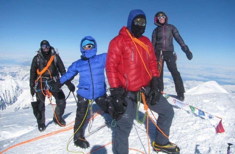 winter clothes, mountain, summit