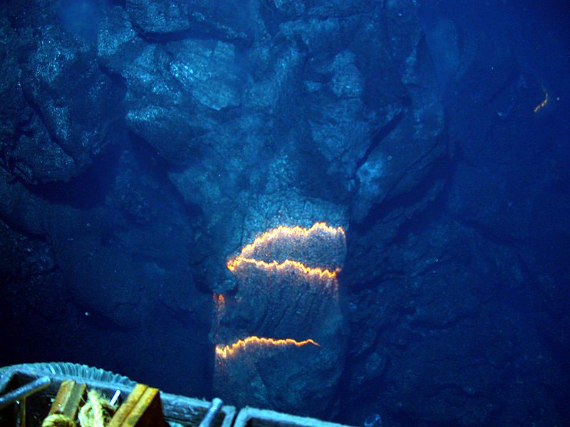 Deepest filmed submarine volcano, West Mata, May 2009