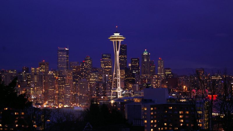 Seattle has a classic famous skyline.