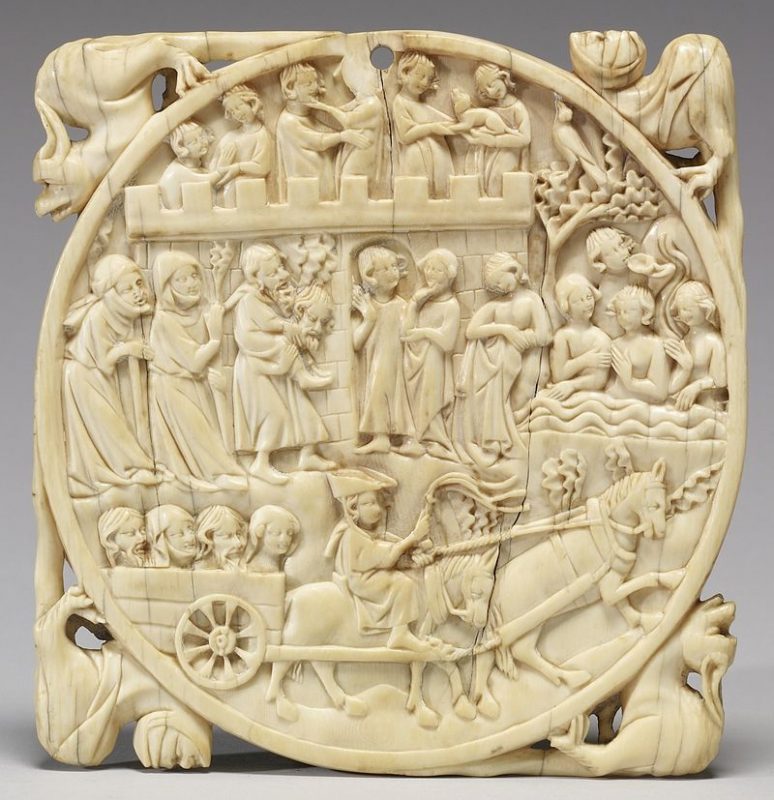 This French 14th-century ivory mirror case depicts people visiting a Fountain of Youth. The key to immortality has fascinated humans for thousands of years.