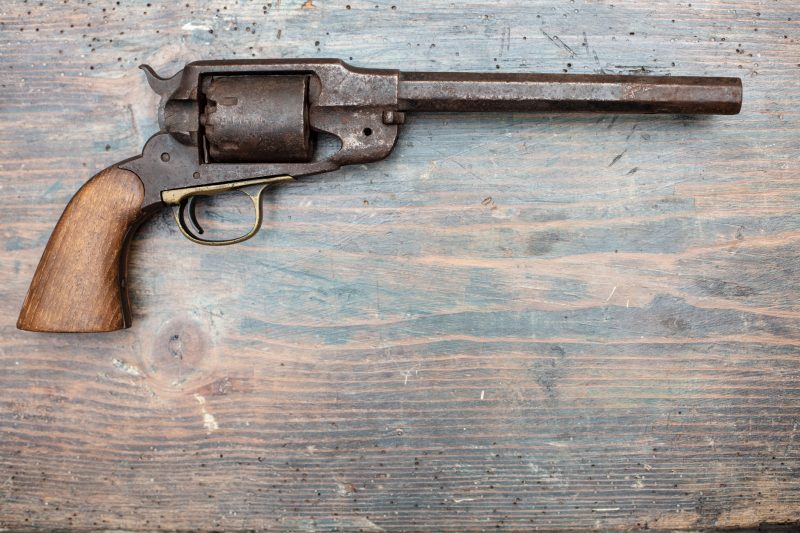 The Colt Revolver – a classic firearm of the old west.