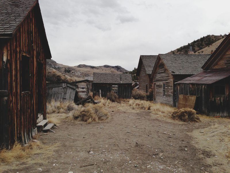 Today, Bannack, Montana is the typical ghost town.