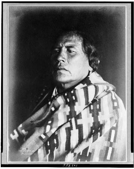 Curly (1859-1923), a survivor of Little Big Horn, photo by Richard Throssel