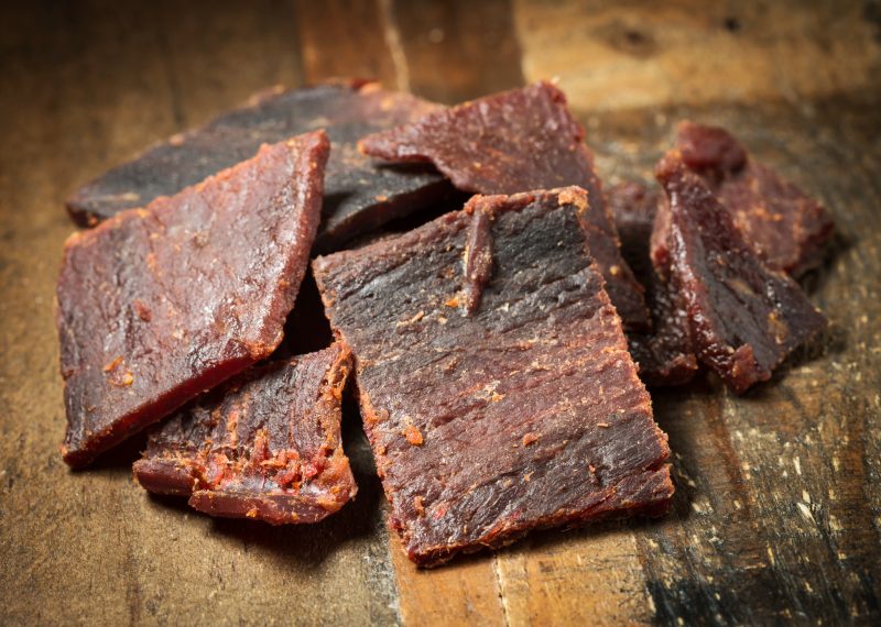 Jerky is made to be as fat-free as possible