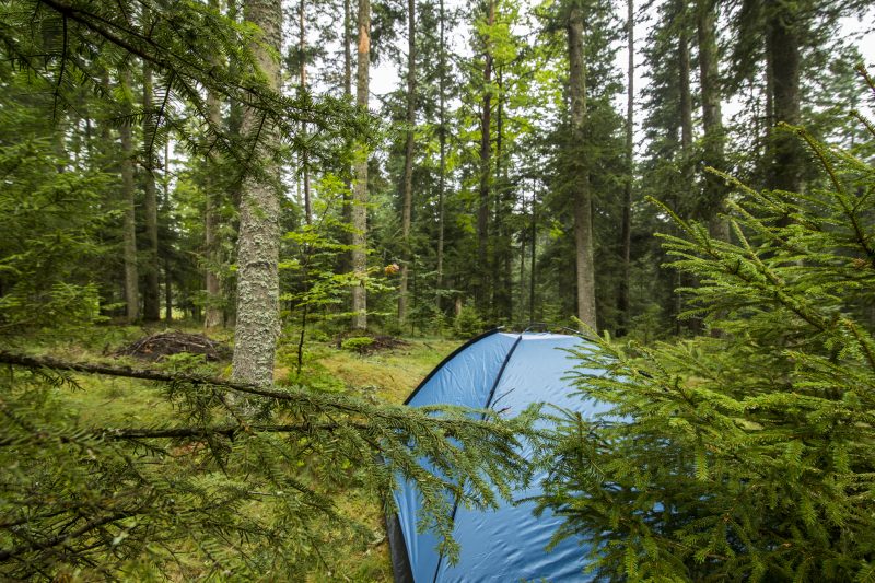 If there’s no shelter at your bug out location, bring a tent.