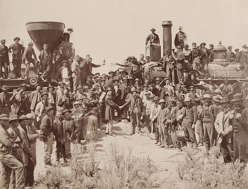 The railroad created an easy means of moving people and goods from the East Coast to the West