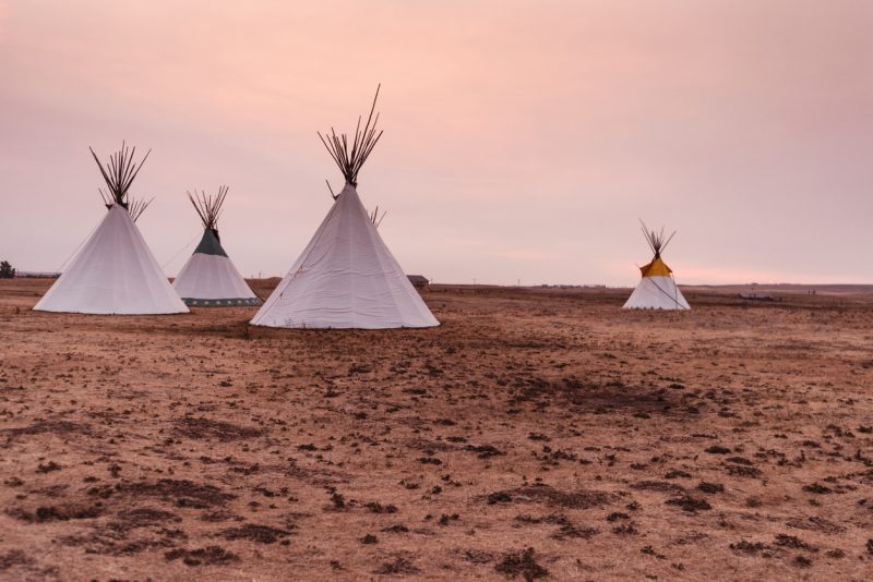 Native American teepees