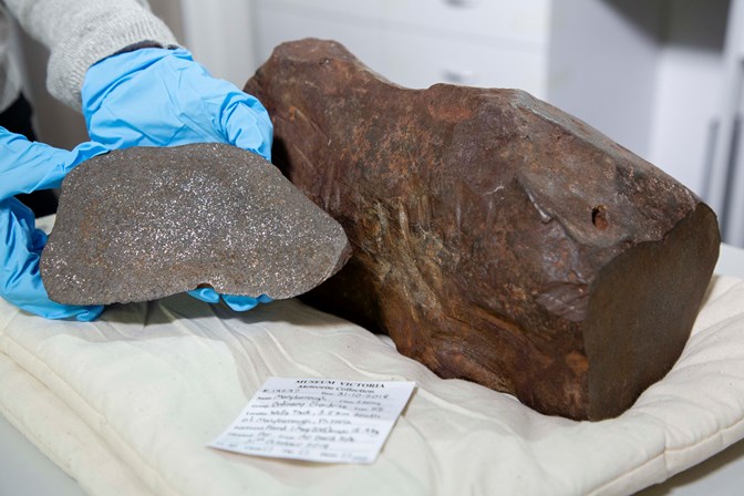 The Maryborough Meteorite. Credit: Melbourne Museum 